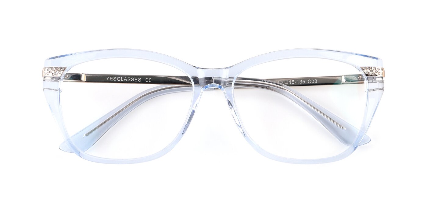 17515 - Transparent Blue Reading Glasses