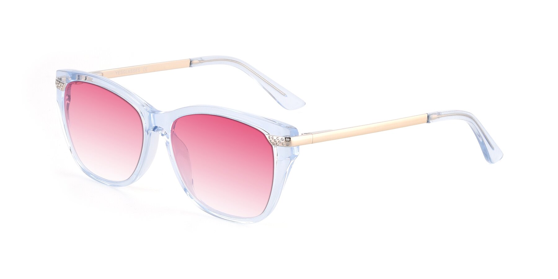 Angle of 17515 in Transparent Blue with Pink Gradient Lenses