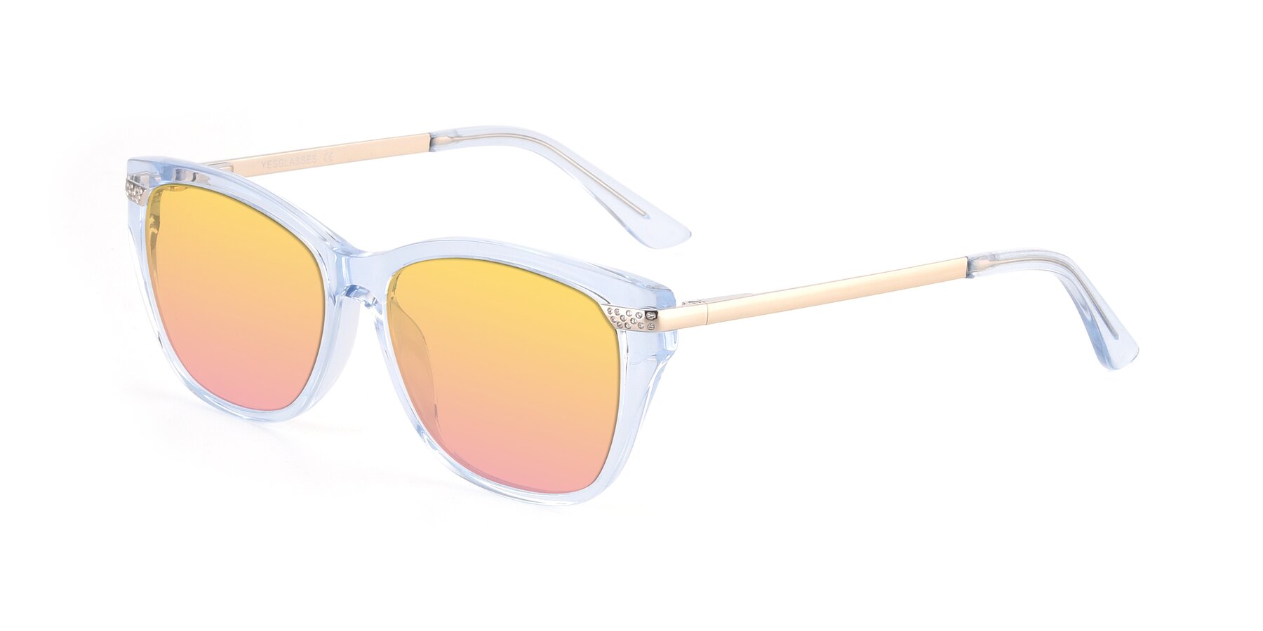 Angle of 17515 in Transparent Blue with Yellow / Pink Gradient Lenses