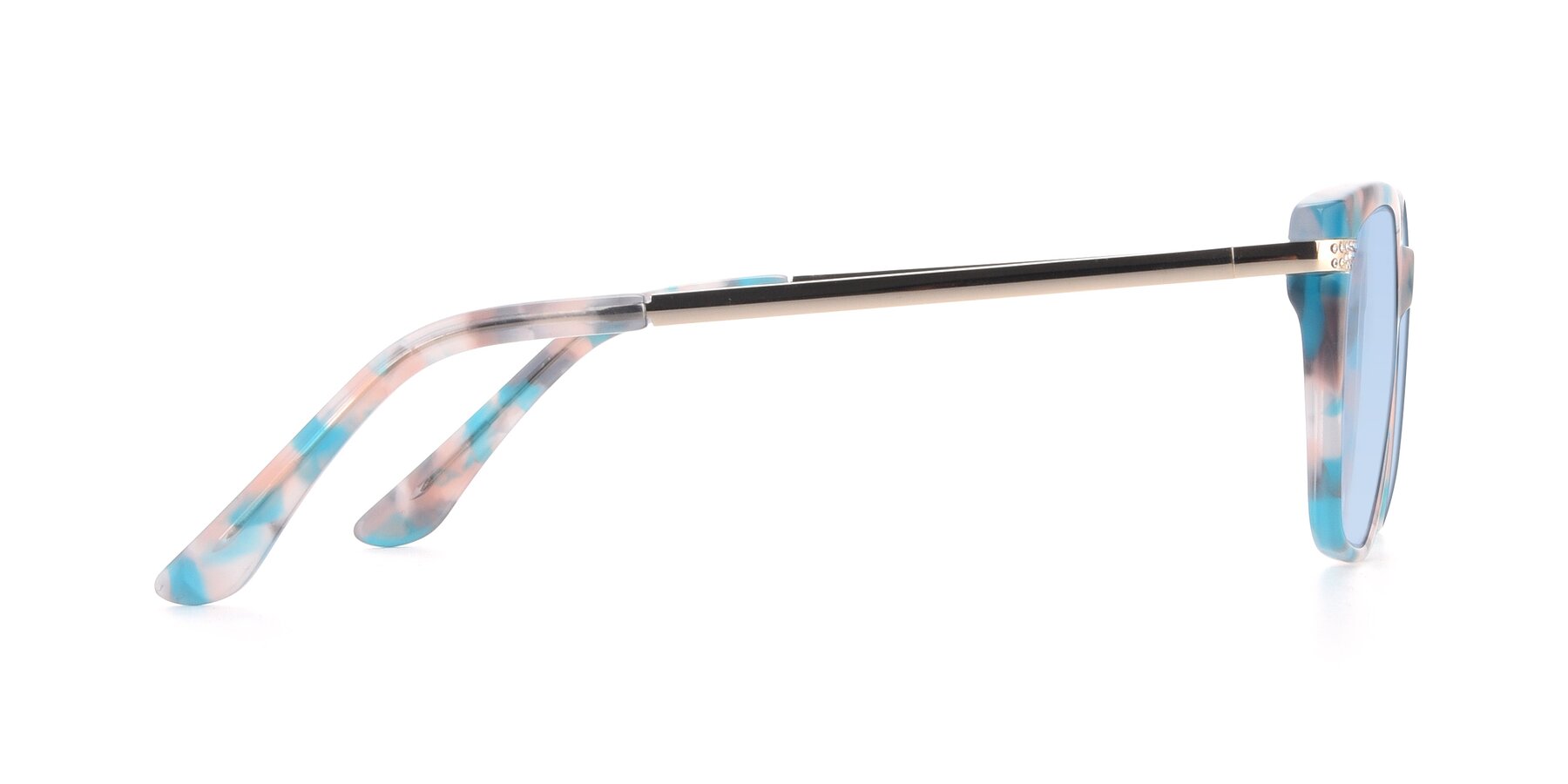 Side of 17515 in Floral with Light Blue Tinted Lenses