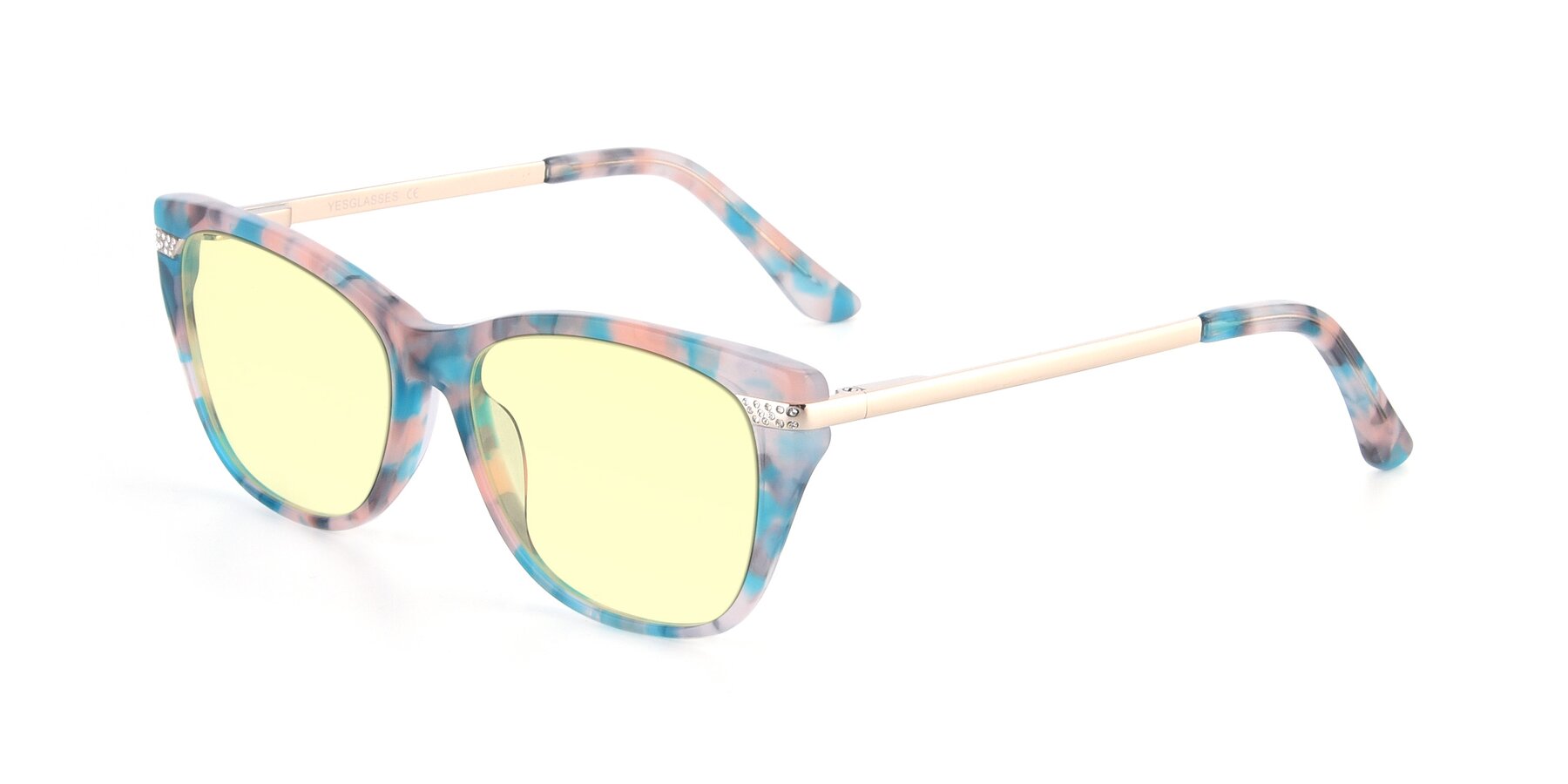 Angle of 17515 in Floral with Light Yellow Tinted Lenses