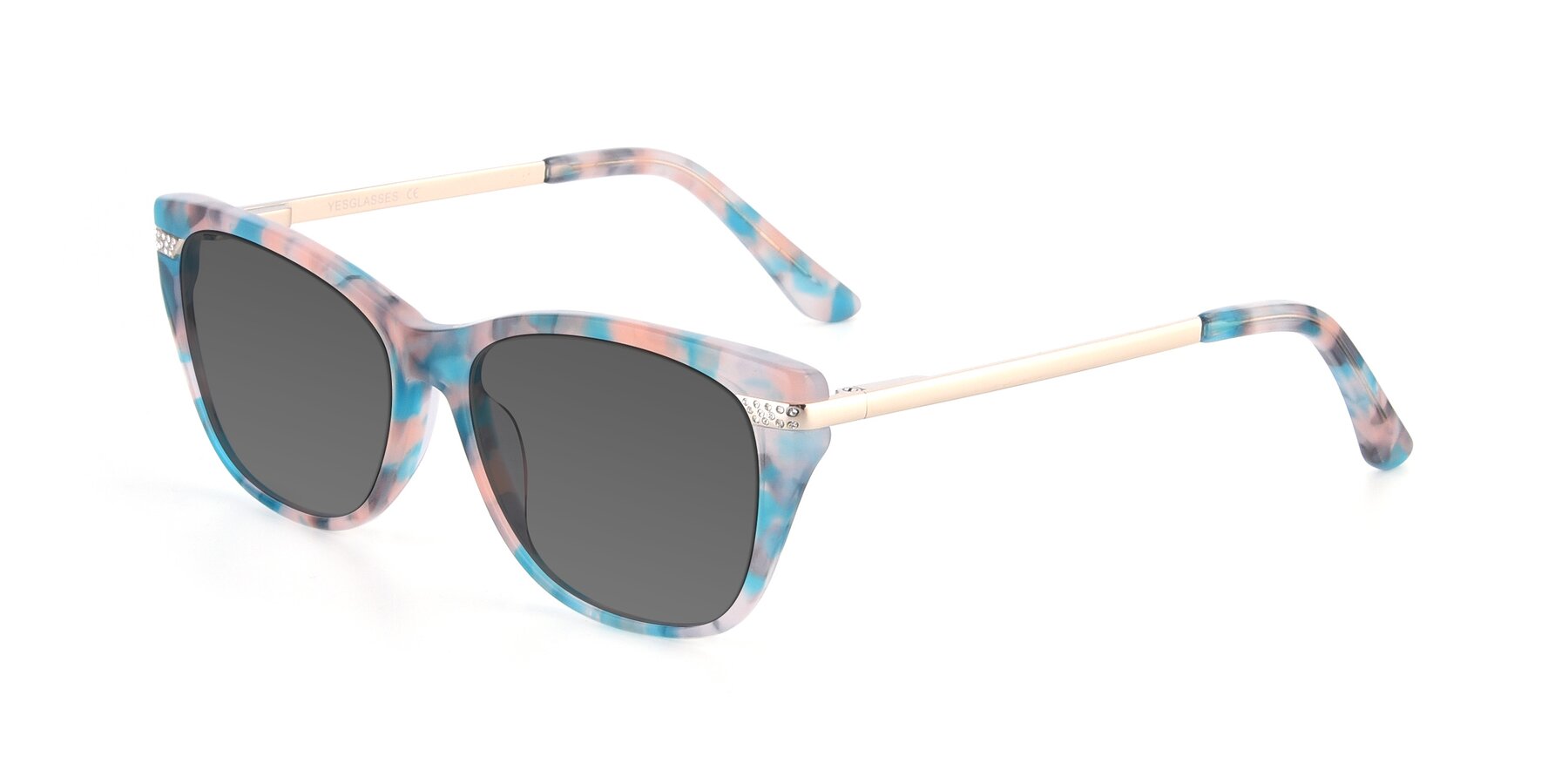Angle of 17515 in Floral with Medium Gray Tinted Lenses