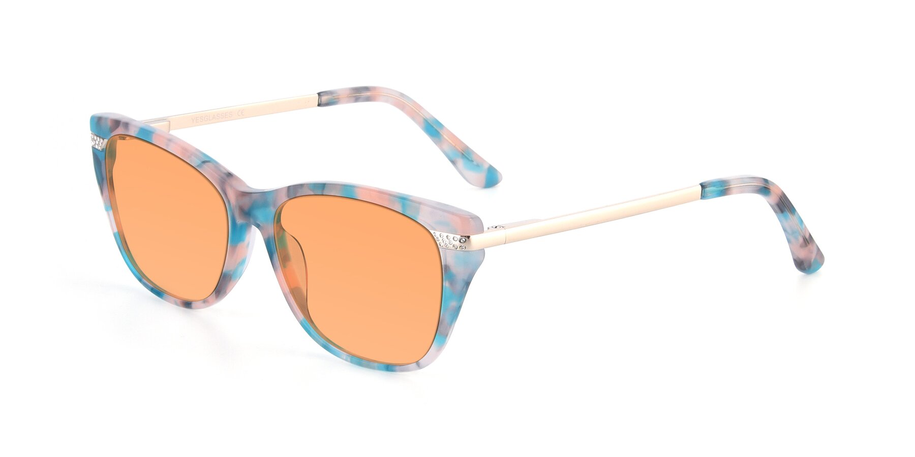 Angle of 17515 in Floral with Medium Orange Tinted Lenses