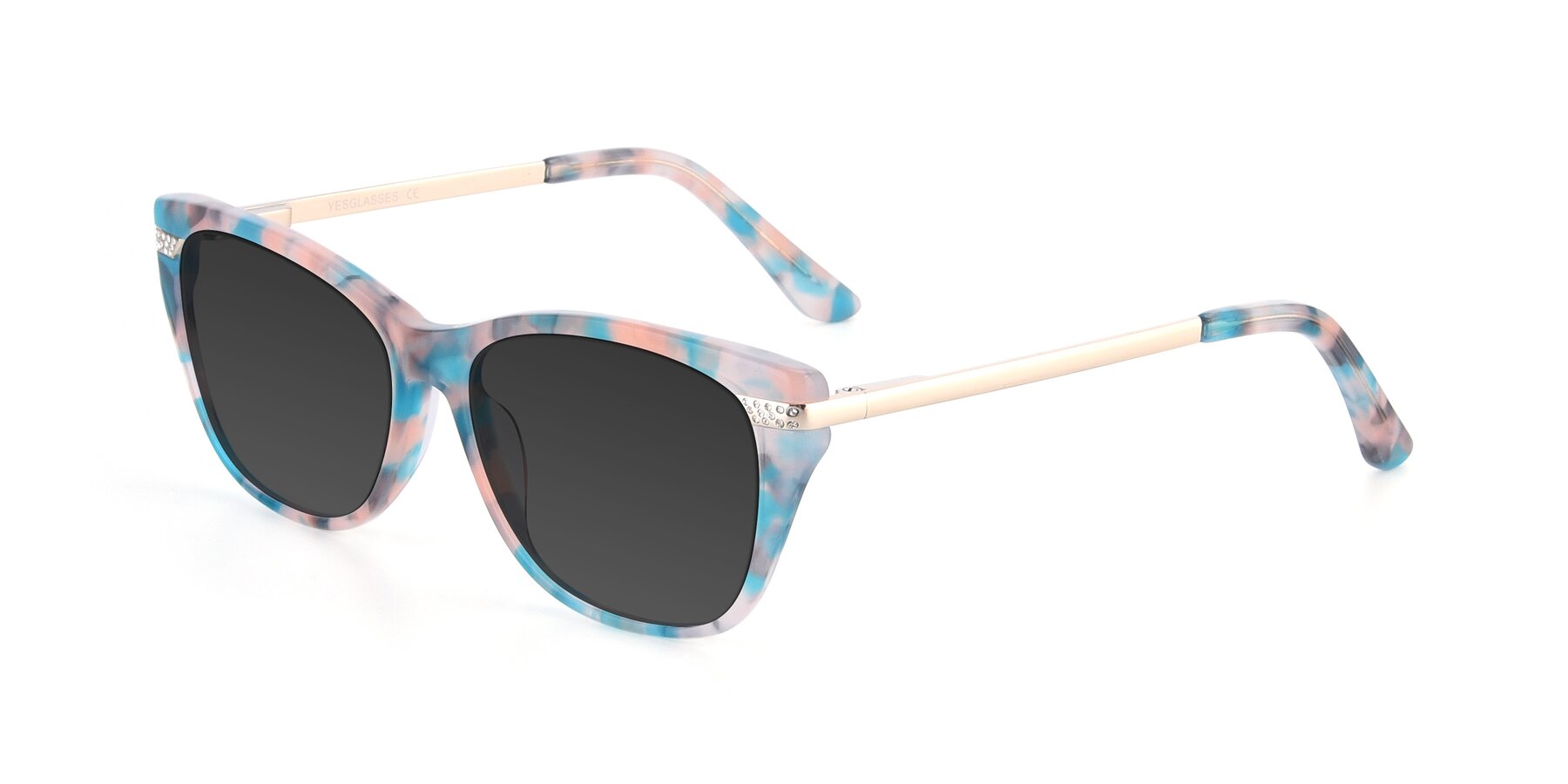 Angle of 17515 in Floral with Gray Tinted Lenses