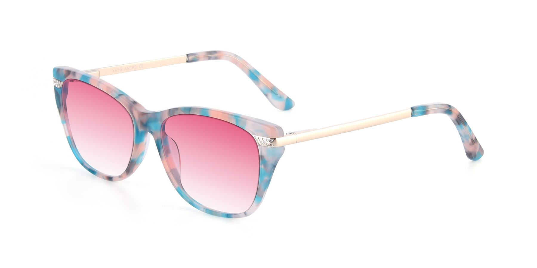 Angle of 17515 in Floral with Pink Gradient Lenses