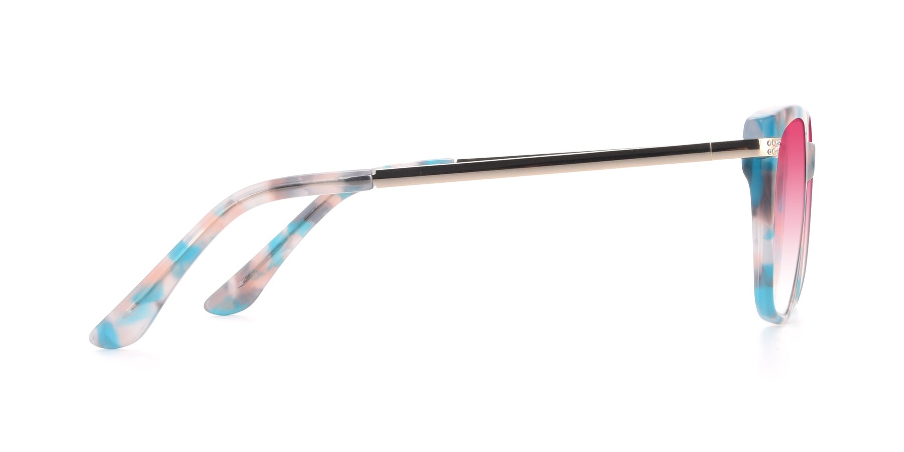 Side of 17515 in Floral with Pink Gradient Lenses