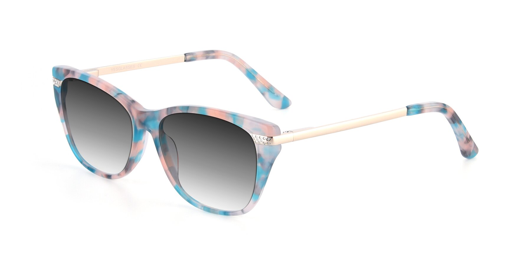 Angle of 17515 in Floral with Gray Gradient Lenses