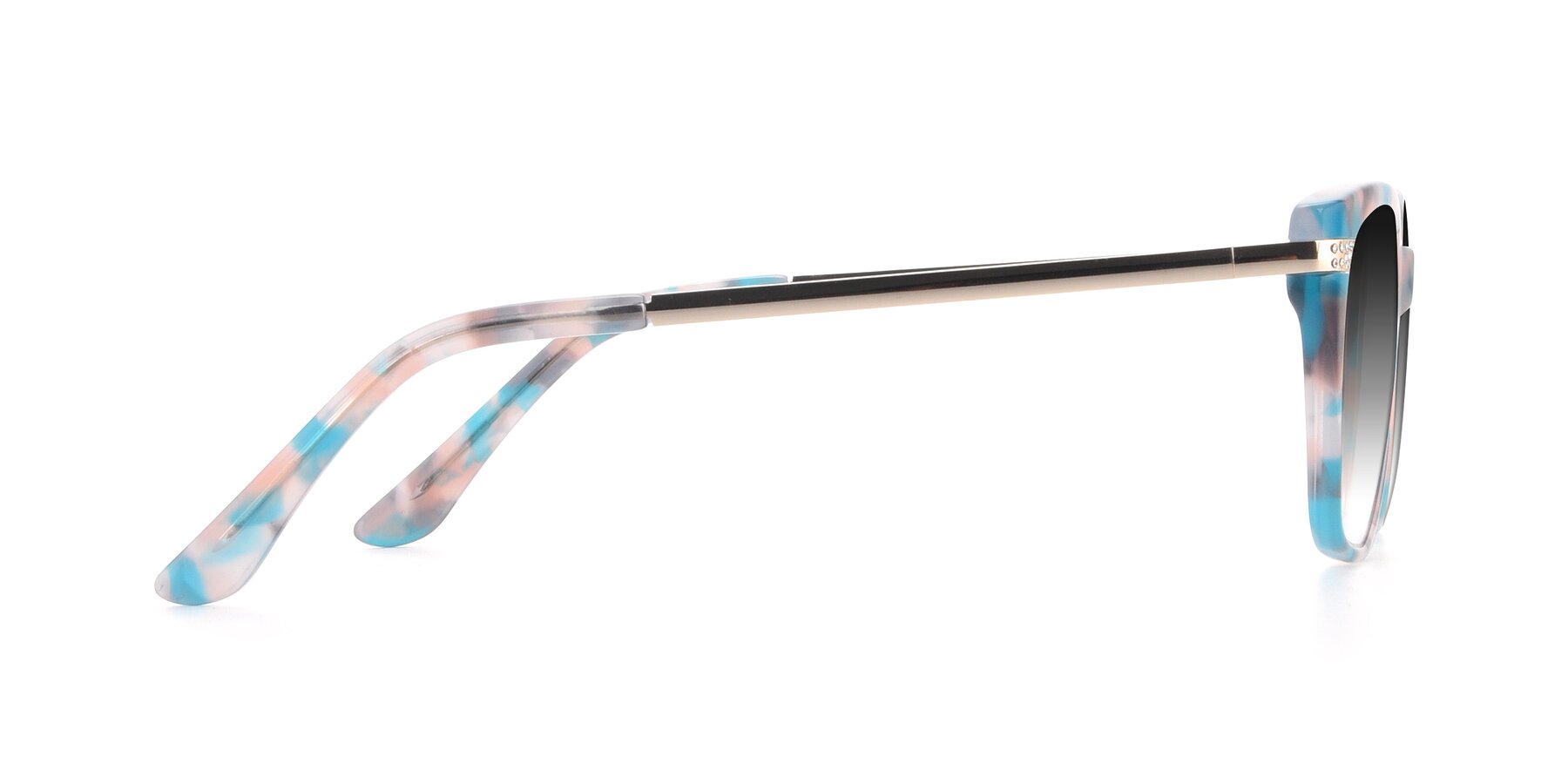 Side of 17515 in Floral with Gray Gradient Lenses