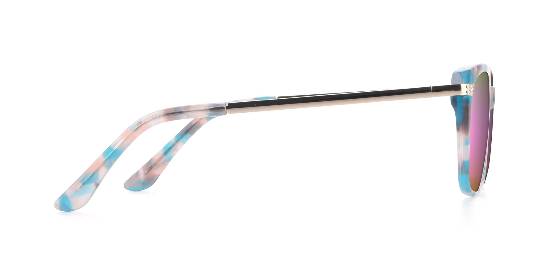 Side of 17515 in Floral with Pink Mirrored Lenses