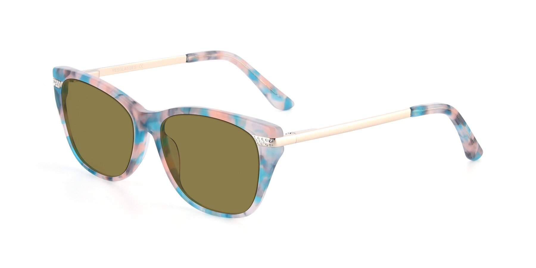 Angle of 17515 in Floral with Brown Polarized Lenses