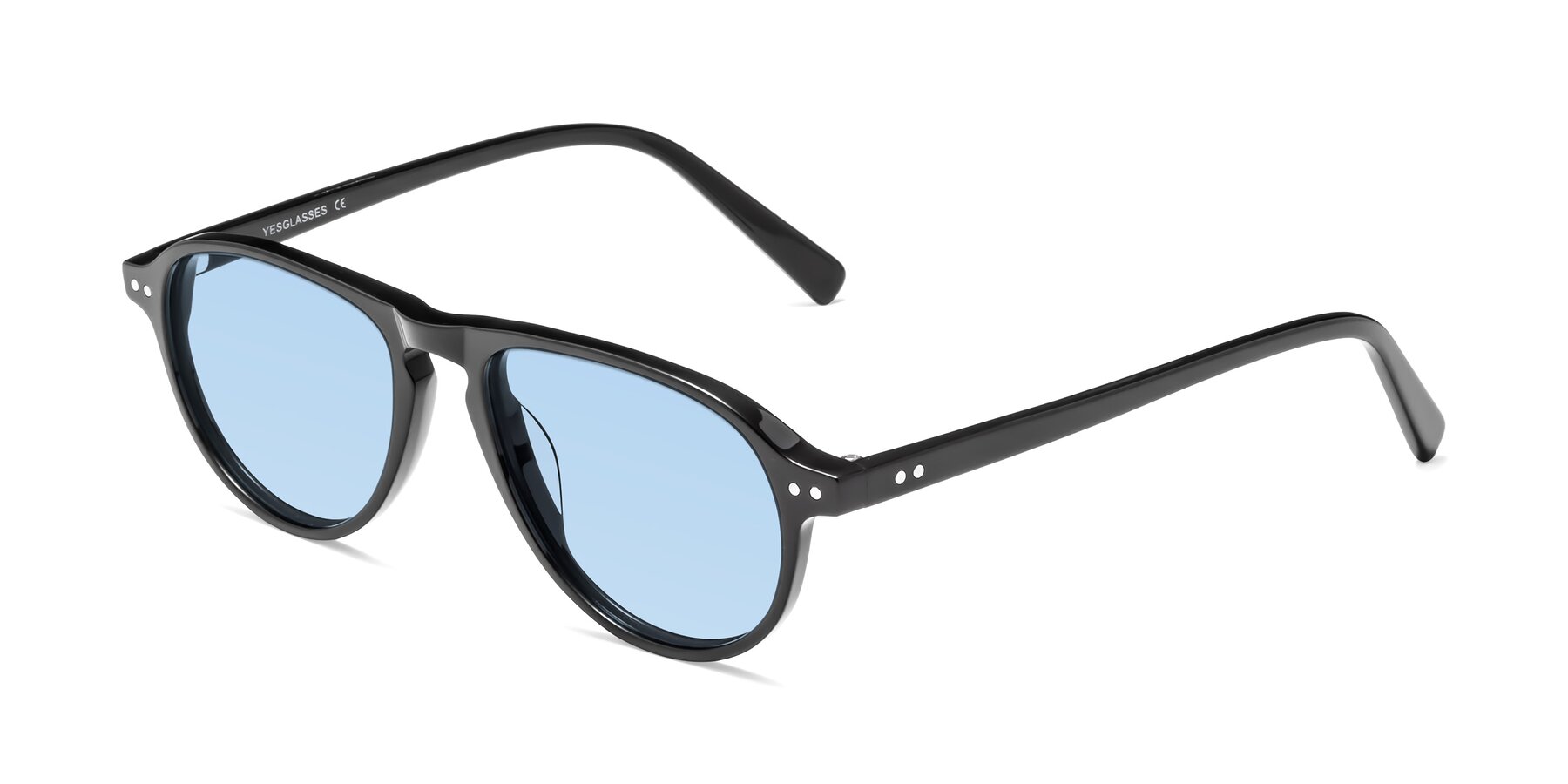 Angle of 17544 in Black with Light Blue Tinted Lenses