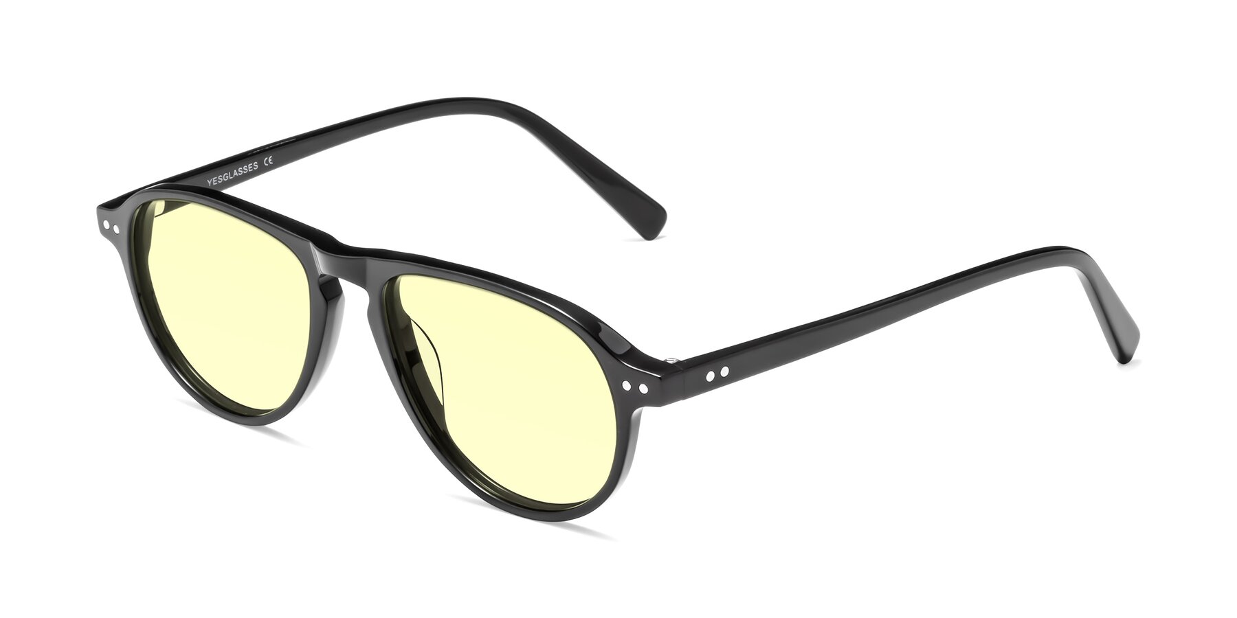 Angle of 17544 in Black with Light Yellow Tinted Lenses