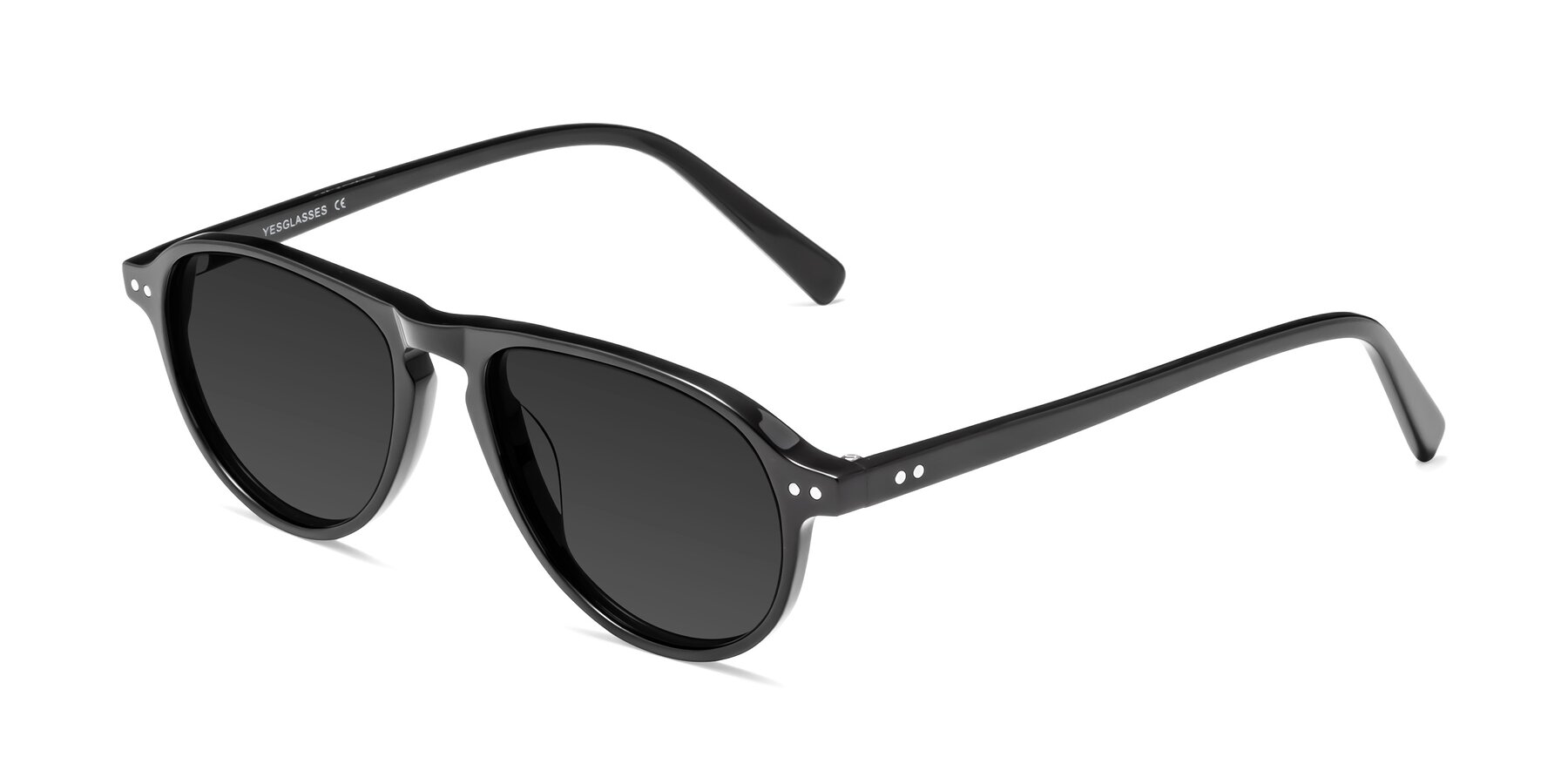 Angle of 17544 in Black with Gray Tinted Lenses