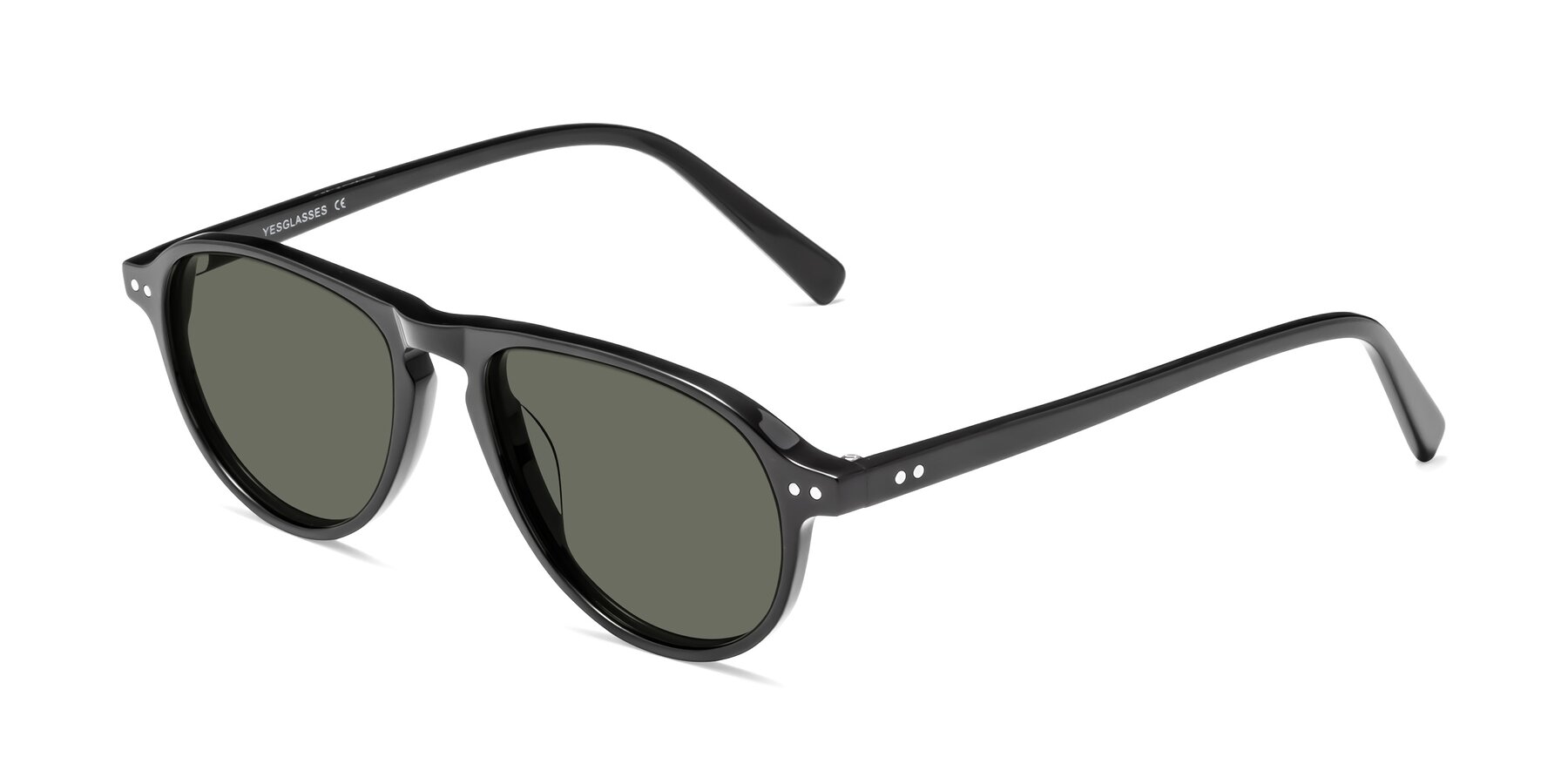 Angle of 17544 in Black with Gray Polarized Lenses