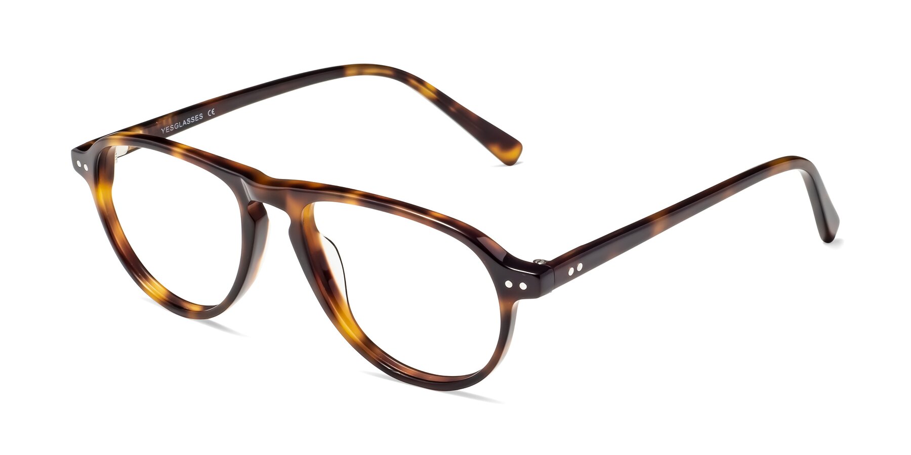 Angle of 17544 in Tortoise with Clear Blue Light Blocking Lenses