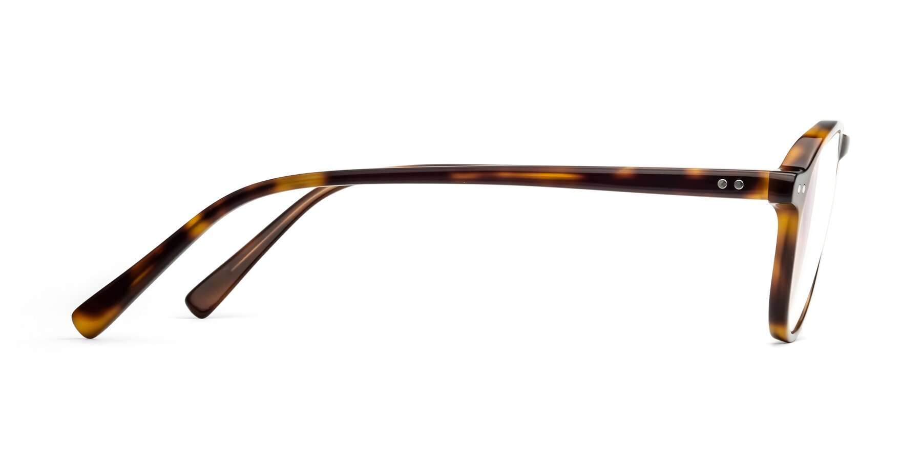 Side of 17544 in Tortoise with Clear Reading Eyeglass Lenses