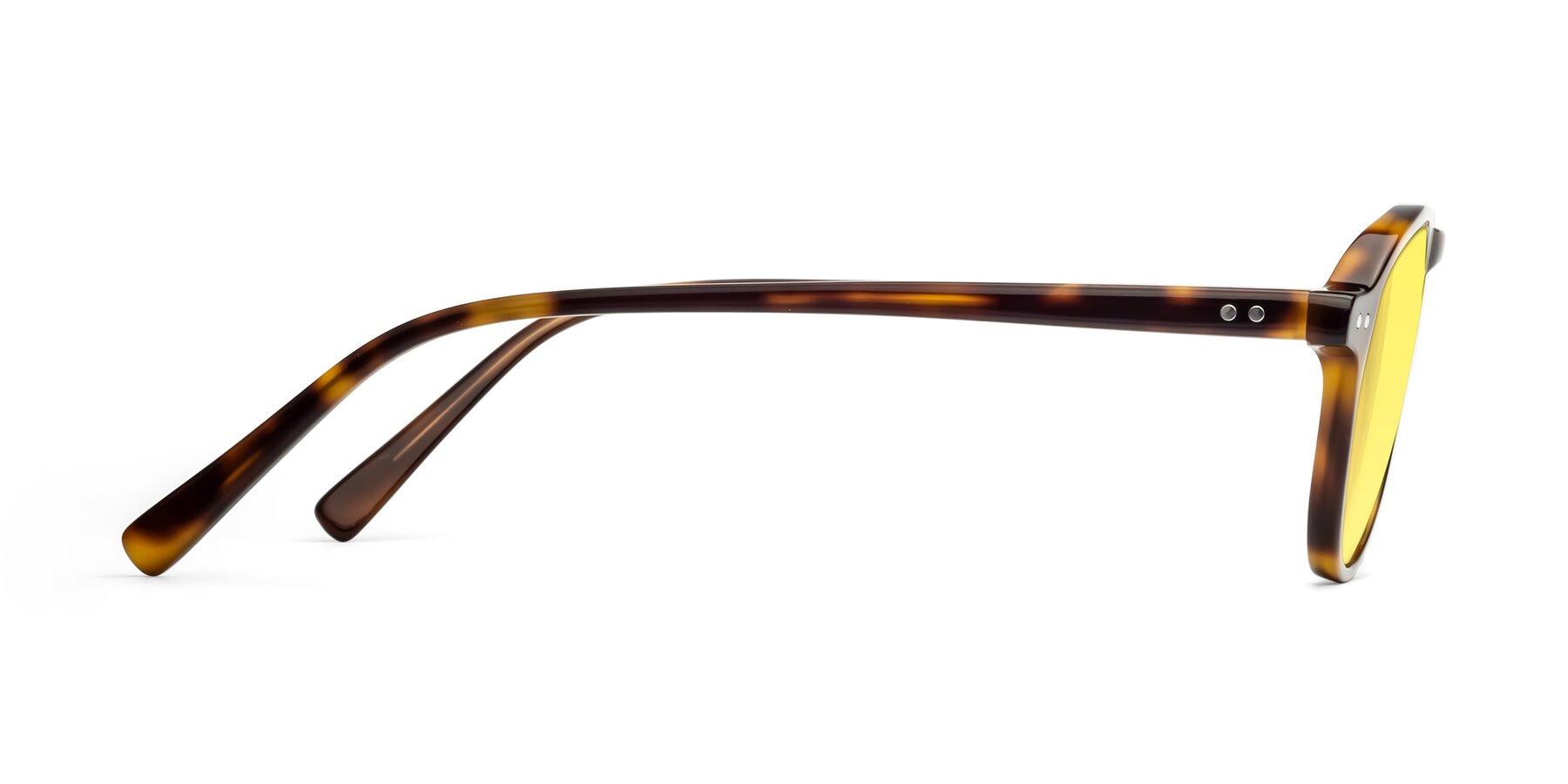 Side of 17544 in Tortoise with Medium Yellow Tinted Lenses