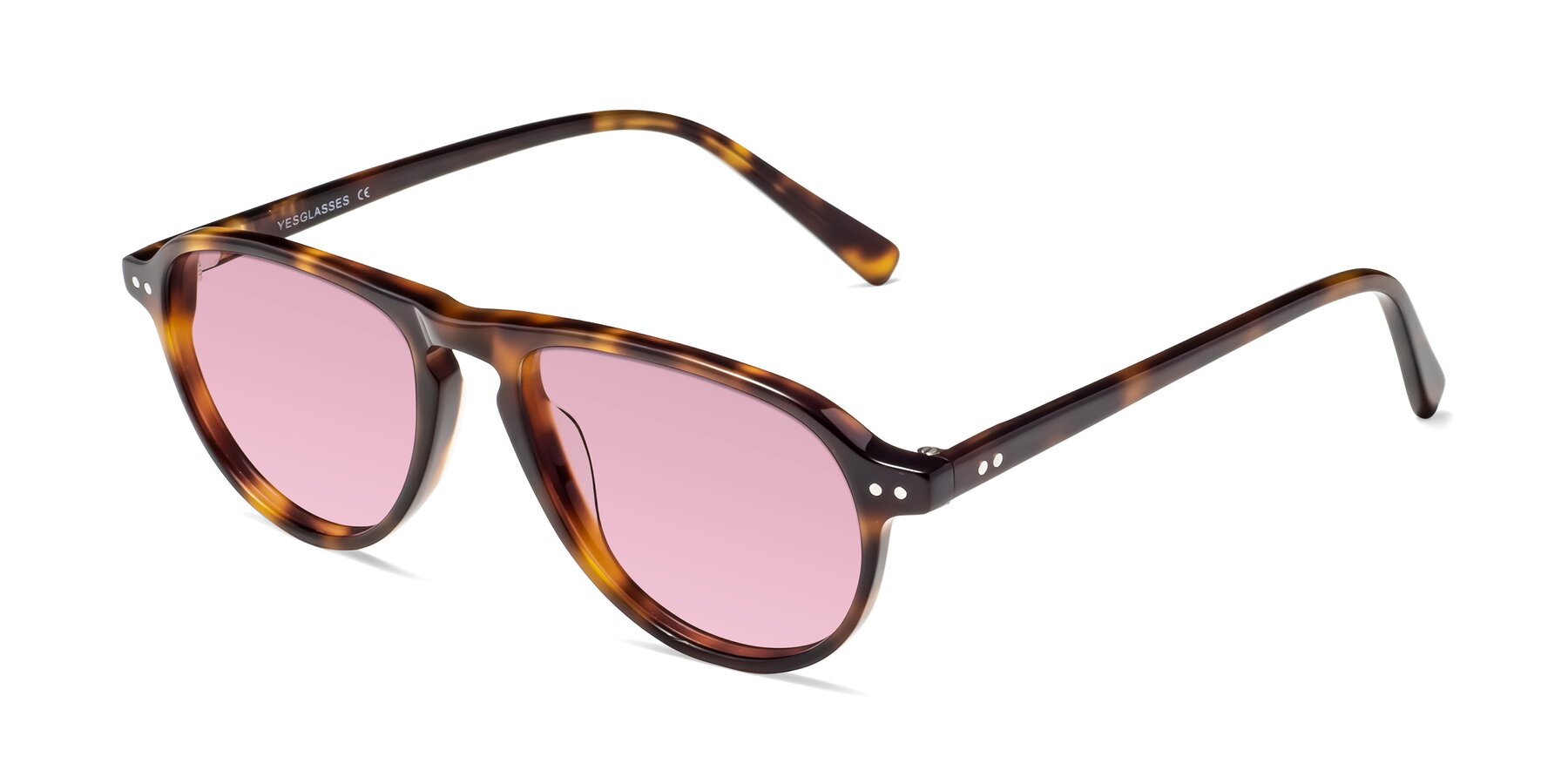 Angle of 17544 in Tortoise with Light Wine Tinted Lenses