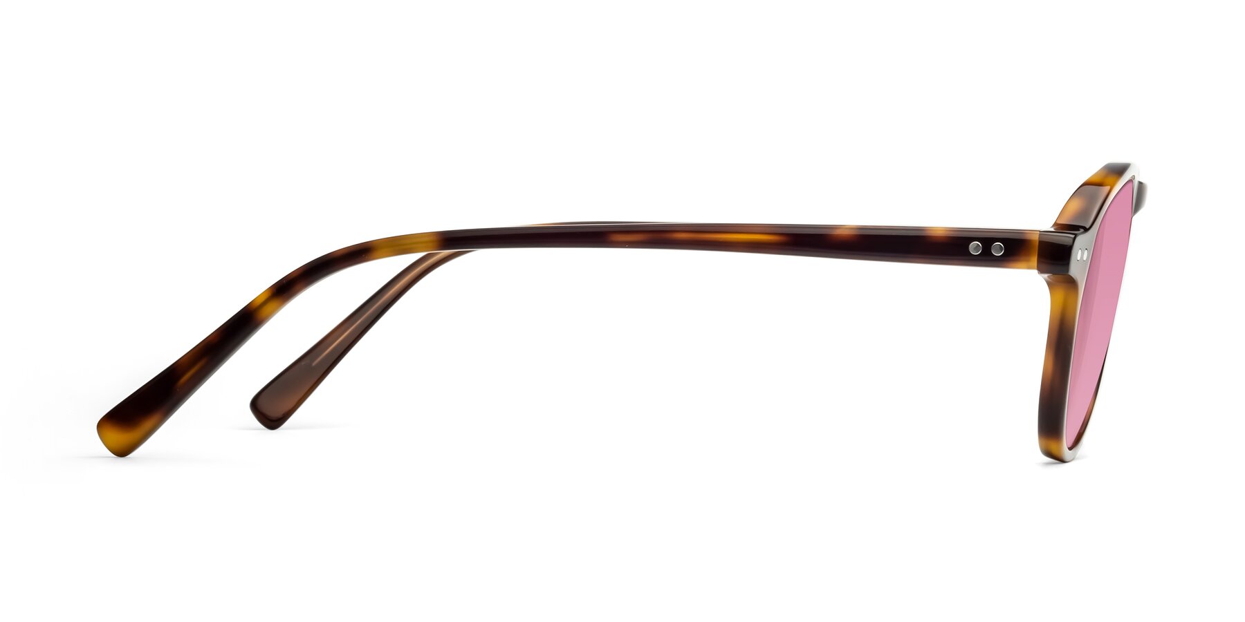Side of 17544 in Tortoise with Medium Wine Tinted Lenses