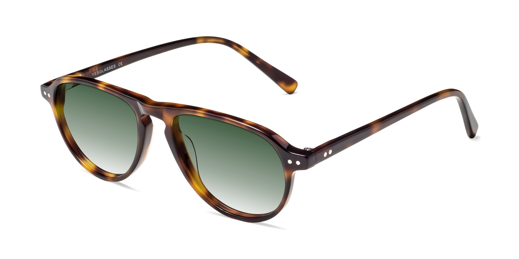 Angle of 17544 in Tortoise with Green Gradient Lenses
