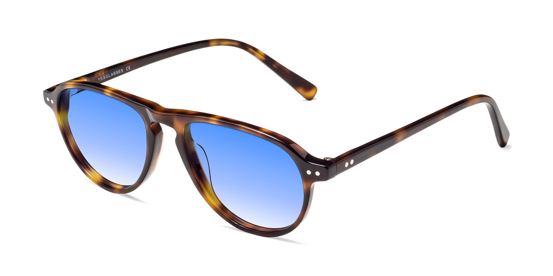 Angle of 17544 in Tortoise with Blue Gradient Lenses