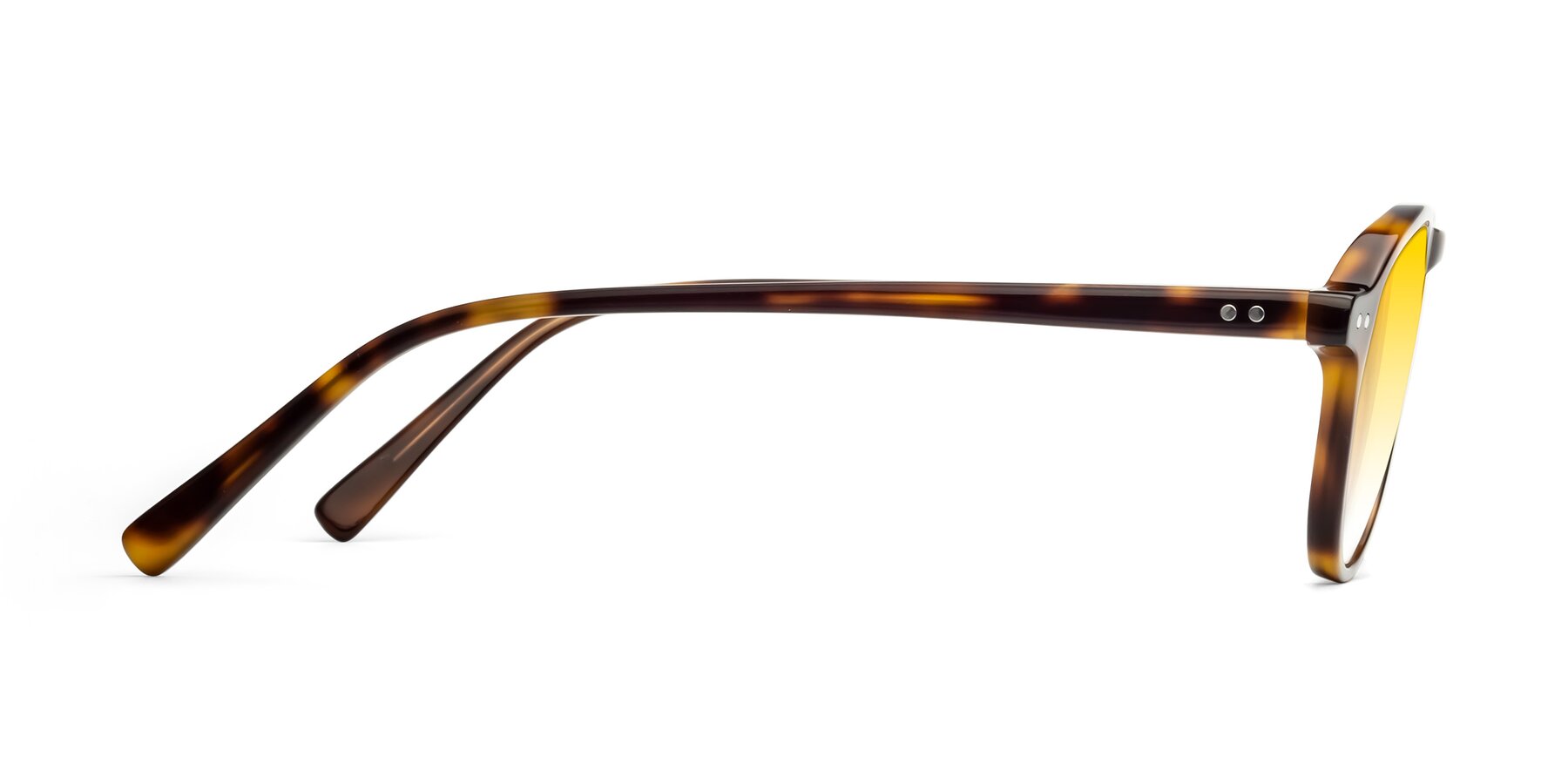 Side of 17544 in Tortoise with Yellow Gradient Lenses