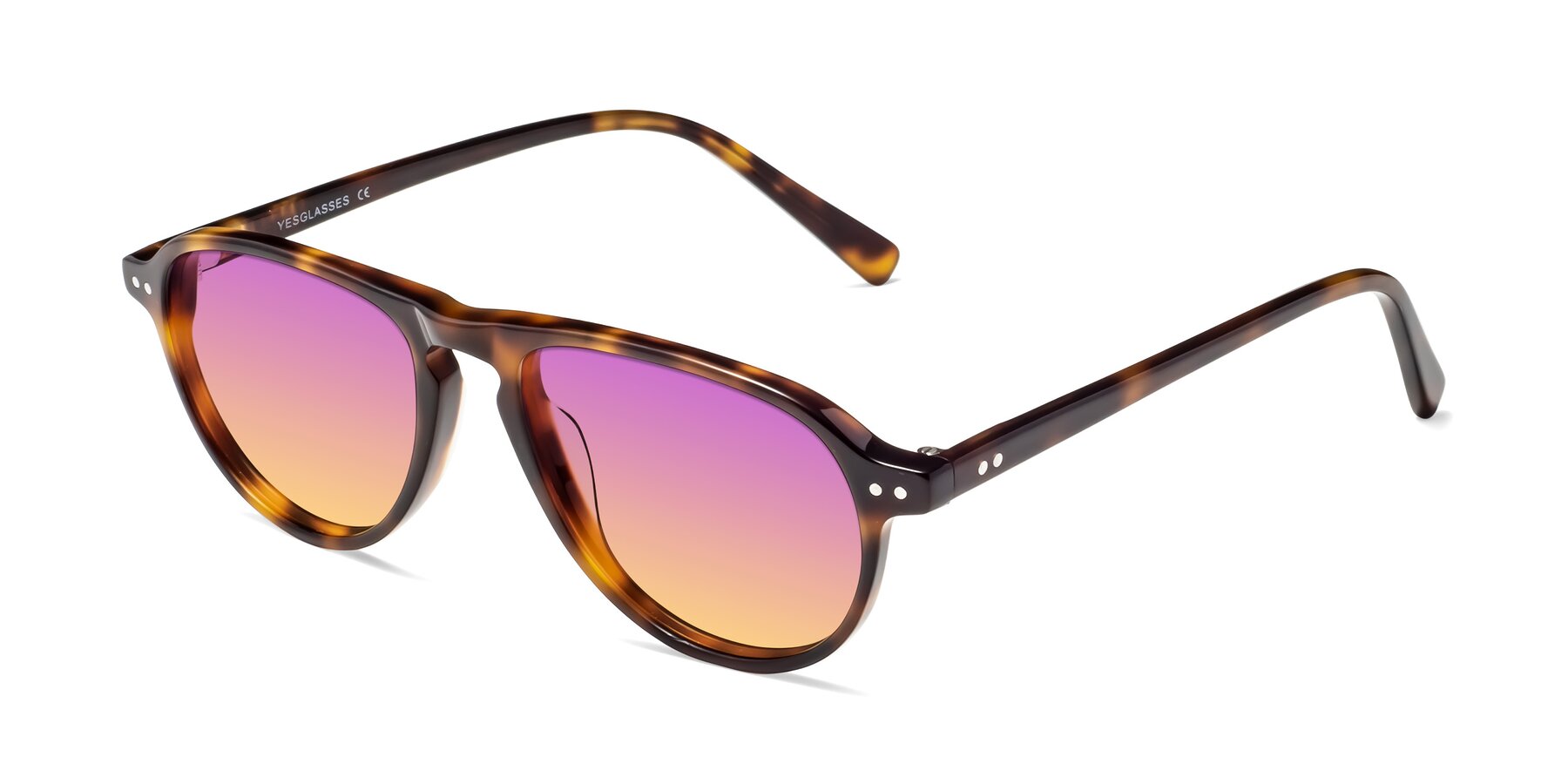 Angle of 17544 in Tortoise with Purple / Yellow Gradient Lenses