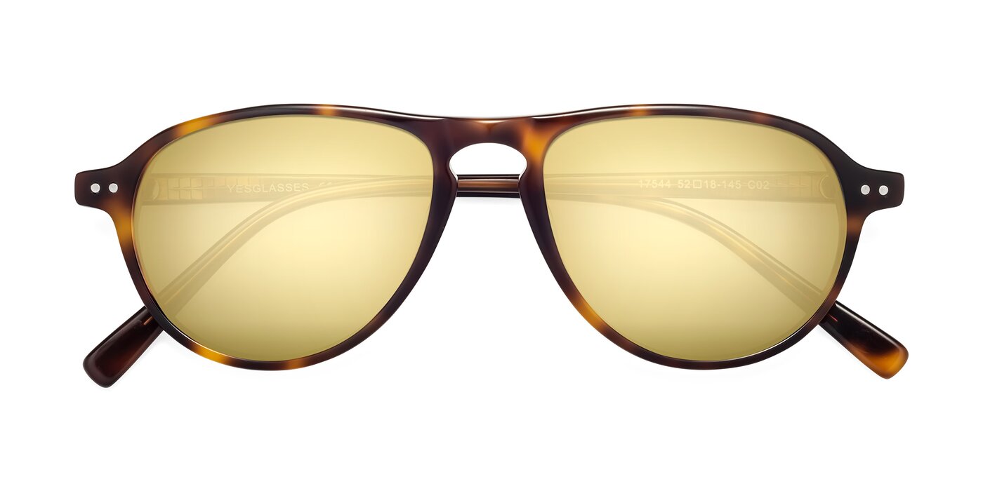 17544 - Tortoise Flash Mirrored Sunglasses