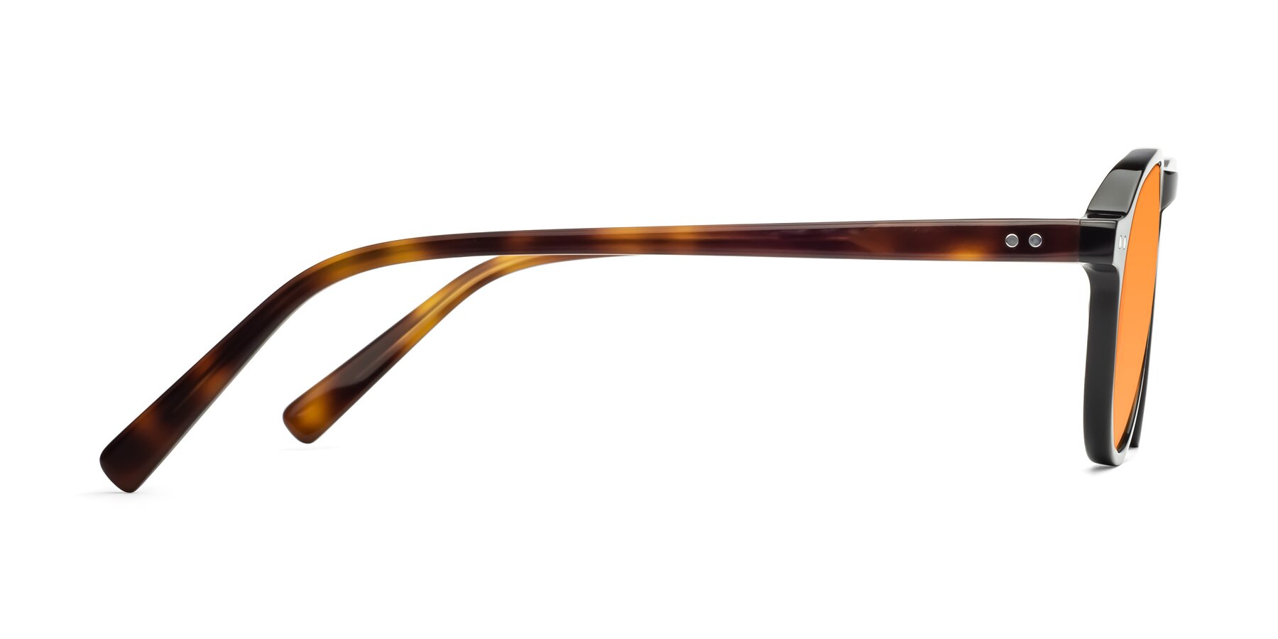 Side of 17544 in Black-Tortoise with Orange Tinted Lenses