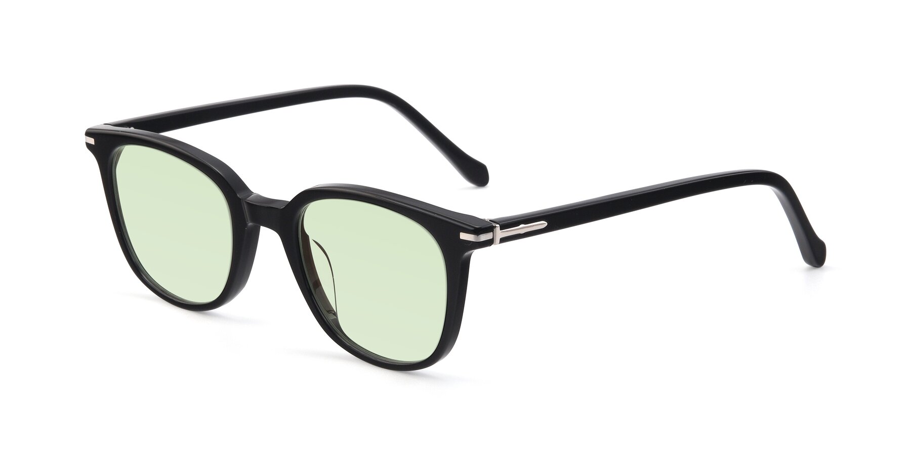 Angle of 17562 in Black with Light Green Tinted Lenses