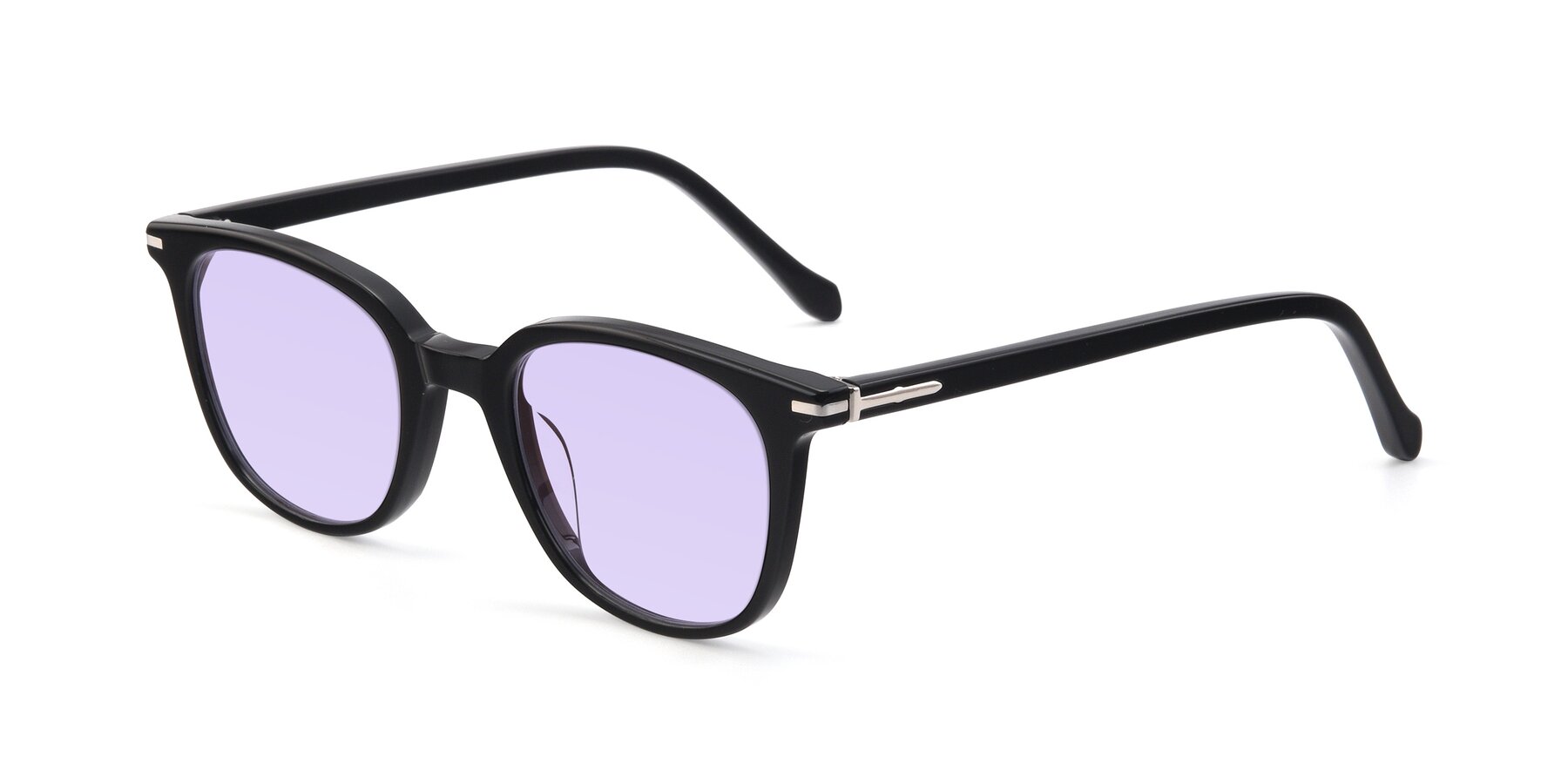 Angle of 17562 in Black with Light Purple Tinted Lenses