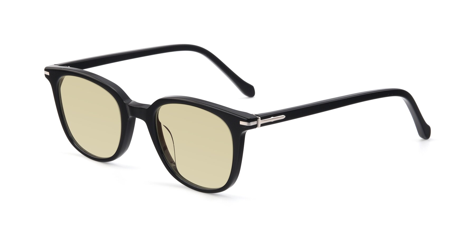 Angle of 17562 in Black with Light Champagne Tinted Lenses