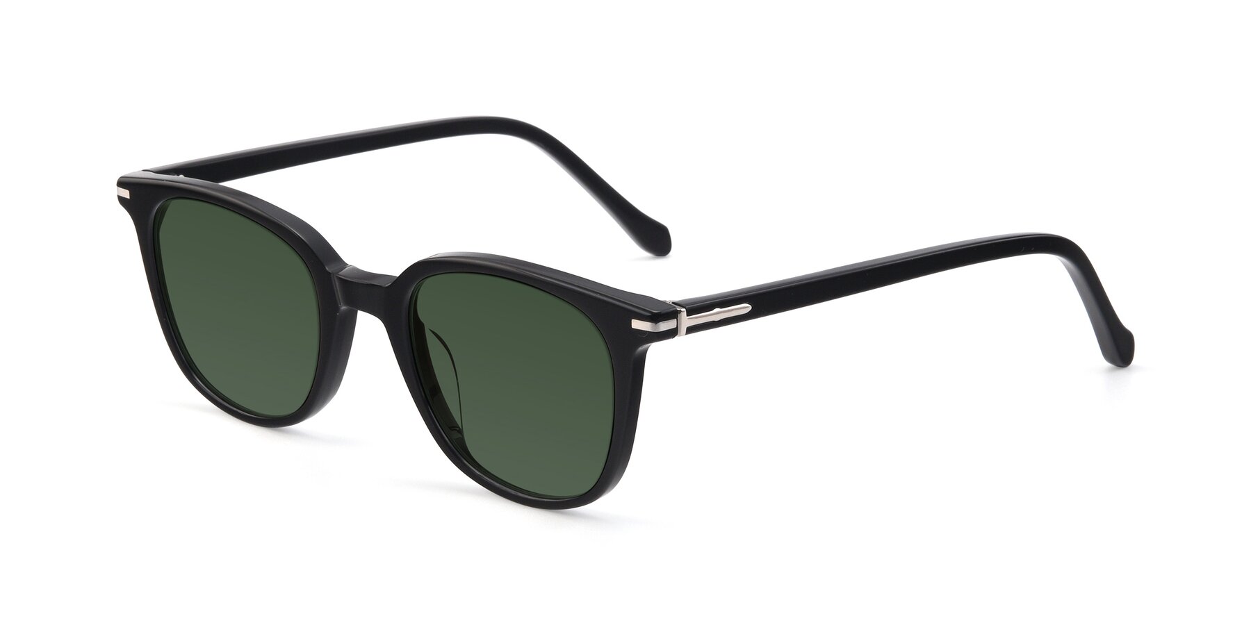 Angle of 17562 in Black with Green Tinted Lenses