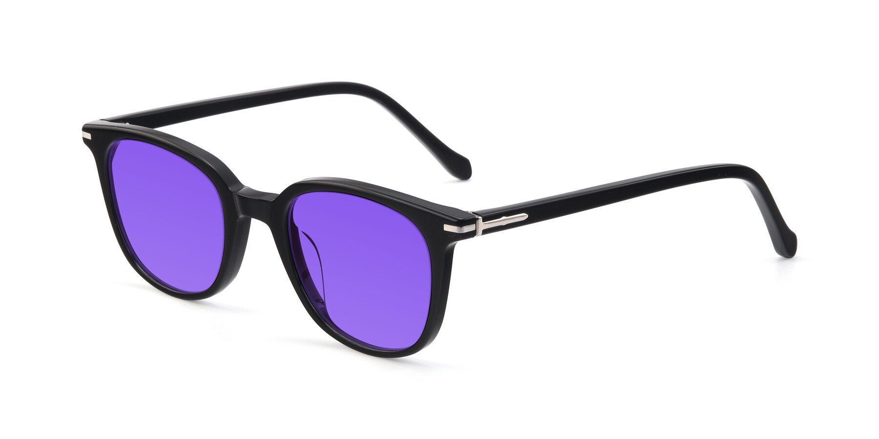 Angle of 17562 in Black with Purple Tinted Lenses