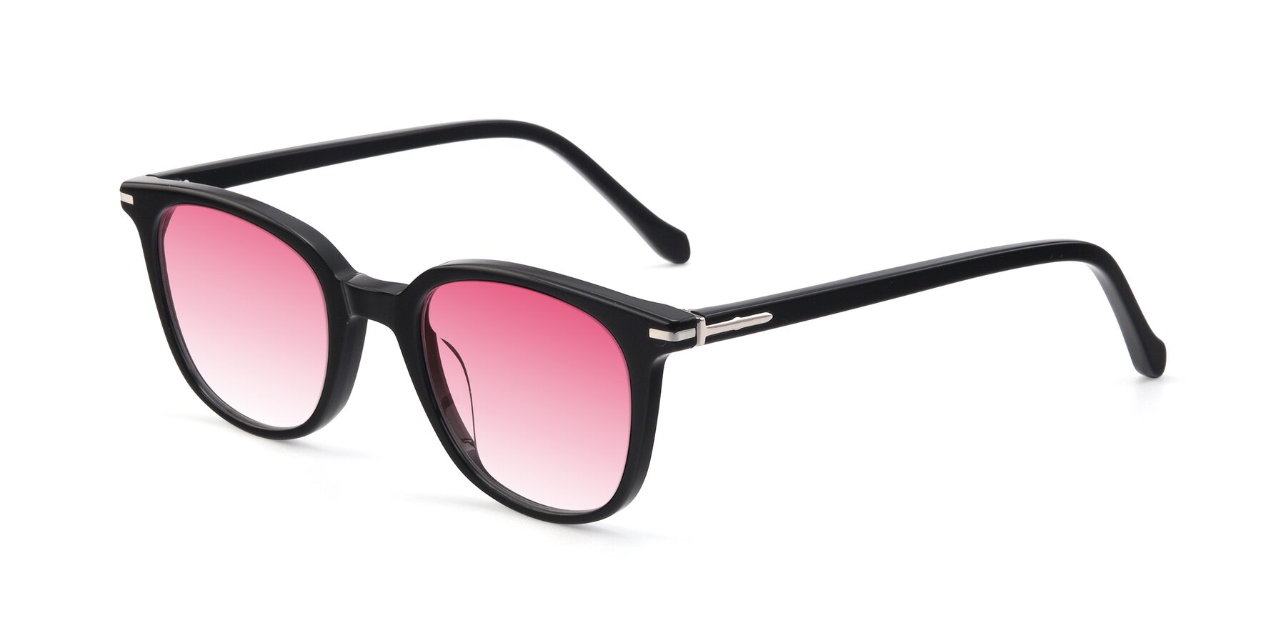 Angle of 17562 in Black with Pink Gradient Lenses