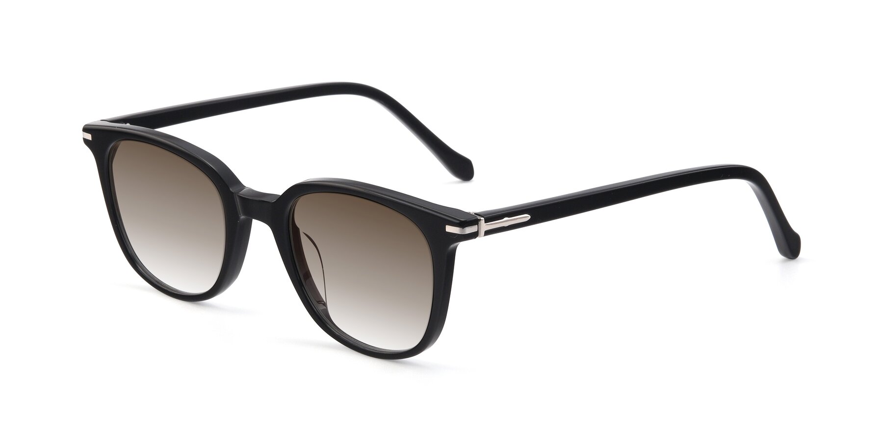 Angle of 17562 in Black with Brown Gradient Lenses