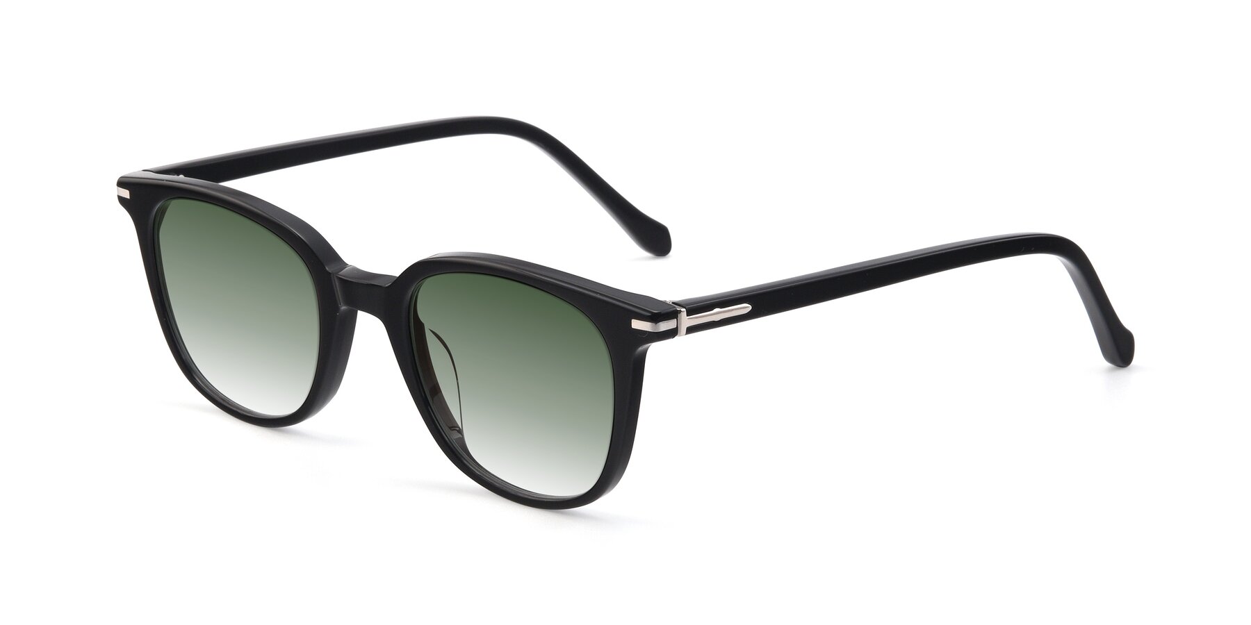 Angle of 17562 in Black with Green Gradient Lenses