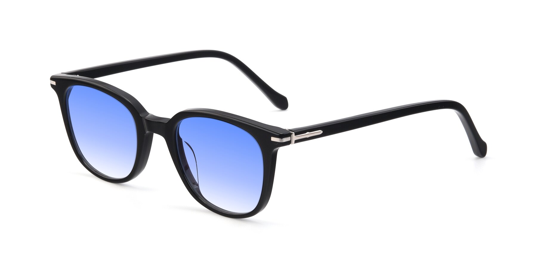 Angle of 17562 in Black with Blue Gradient Lenses