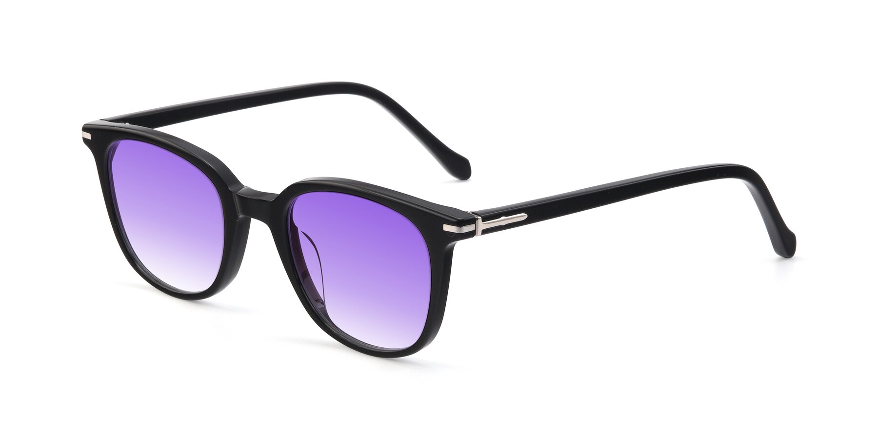 Angle of 17562 in Black with Purple Gradient Lenses