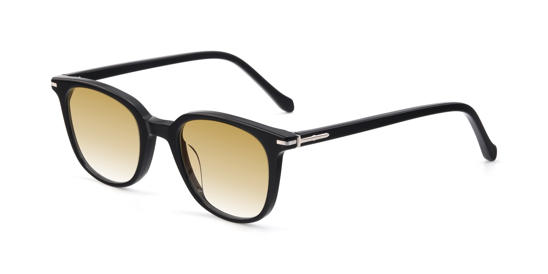 Angle of 17562 in Black with Champagne Gradient Lenses