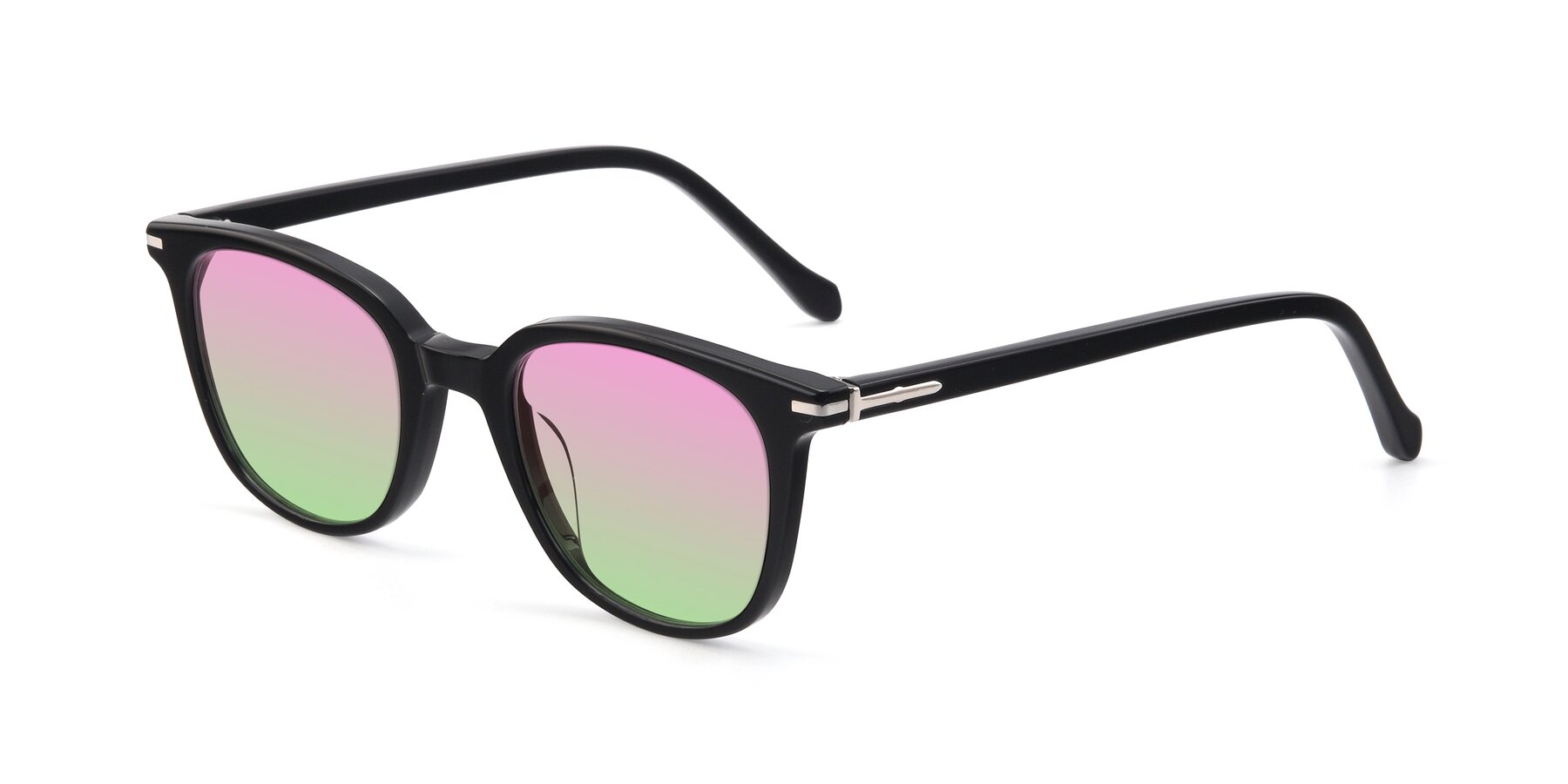 Angle of 17562 in Black with Pink / Green Gradient Lenses