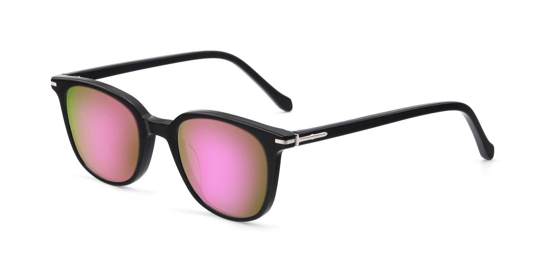 Angle of 17562 in Black with Pink Mirrored Lenses