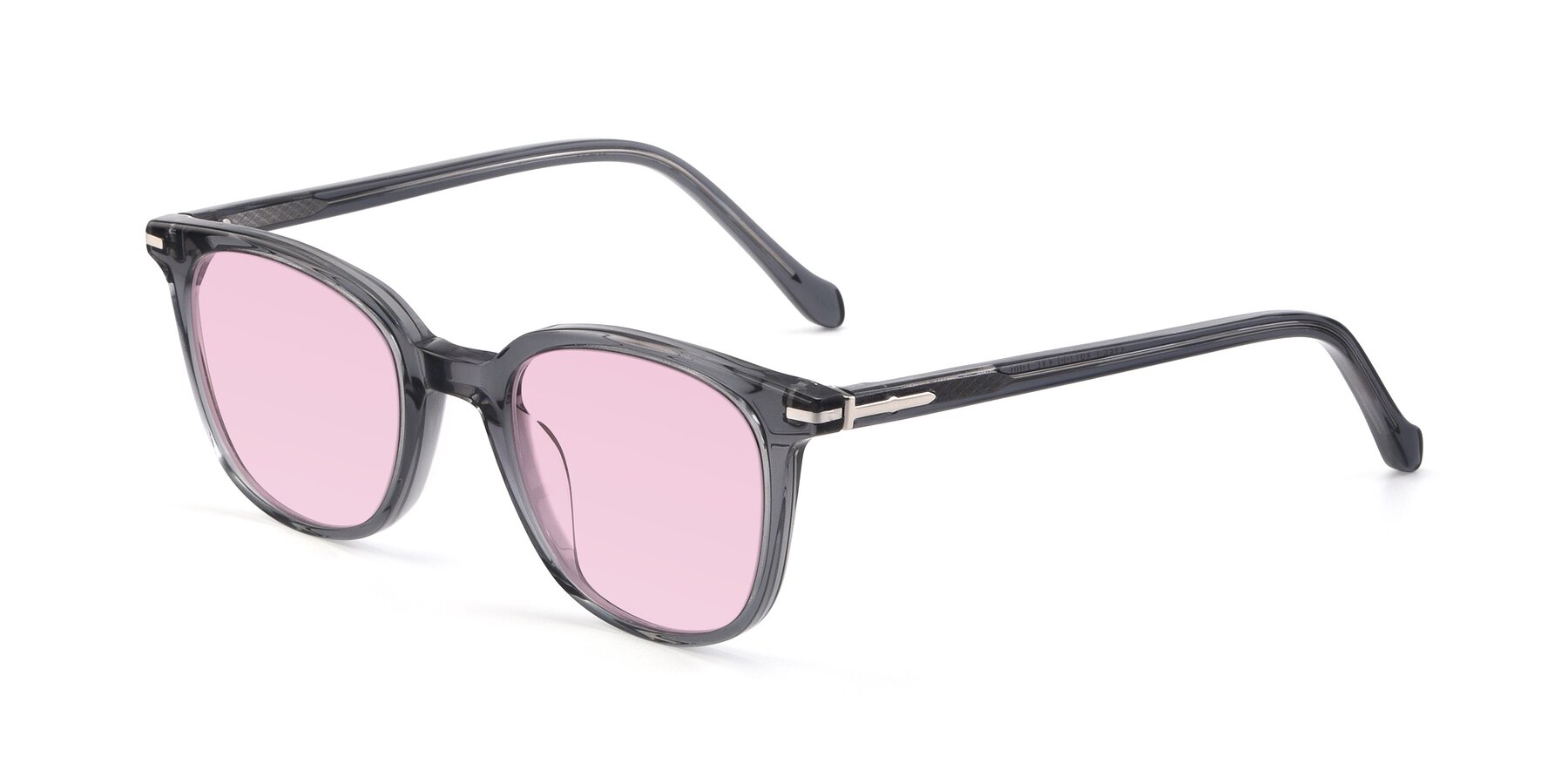 Angle of 17562 in Transparent Grey with Light Pink Tinted Lenses