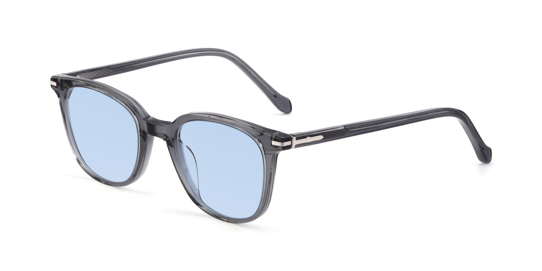 Angle of 17562 in Transparent Grey with Light Blue Tinted Lenses