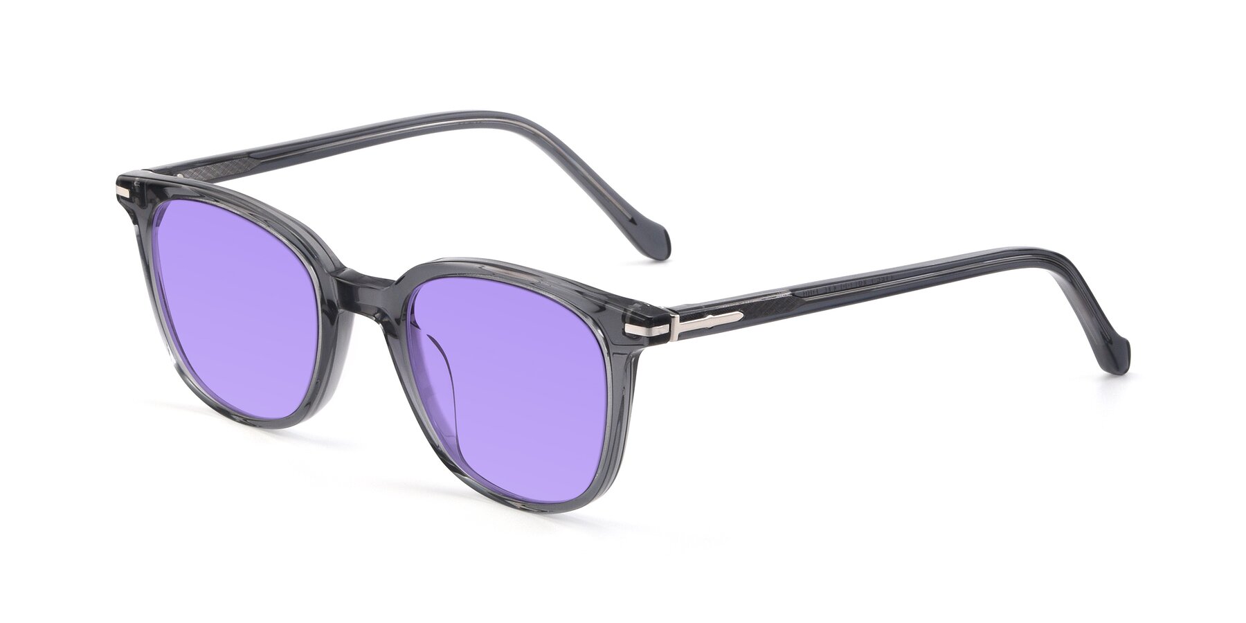 Angle of 17562 in Transparent Grey with Medium Purple Tinted Lenses