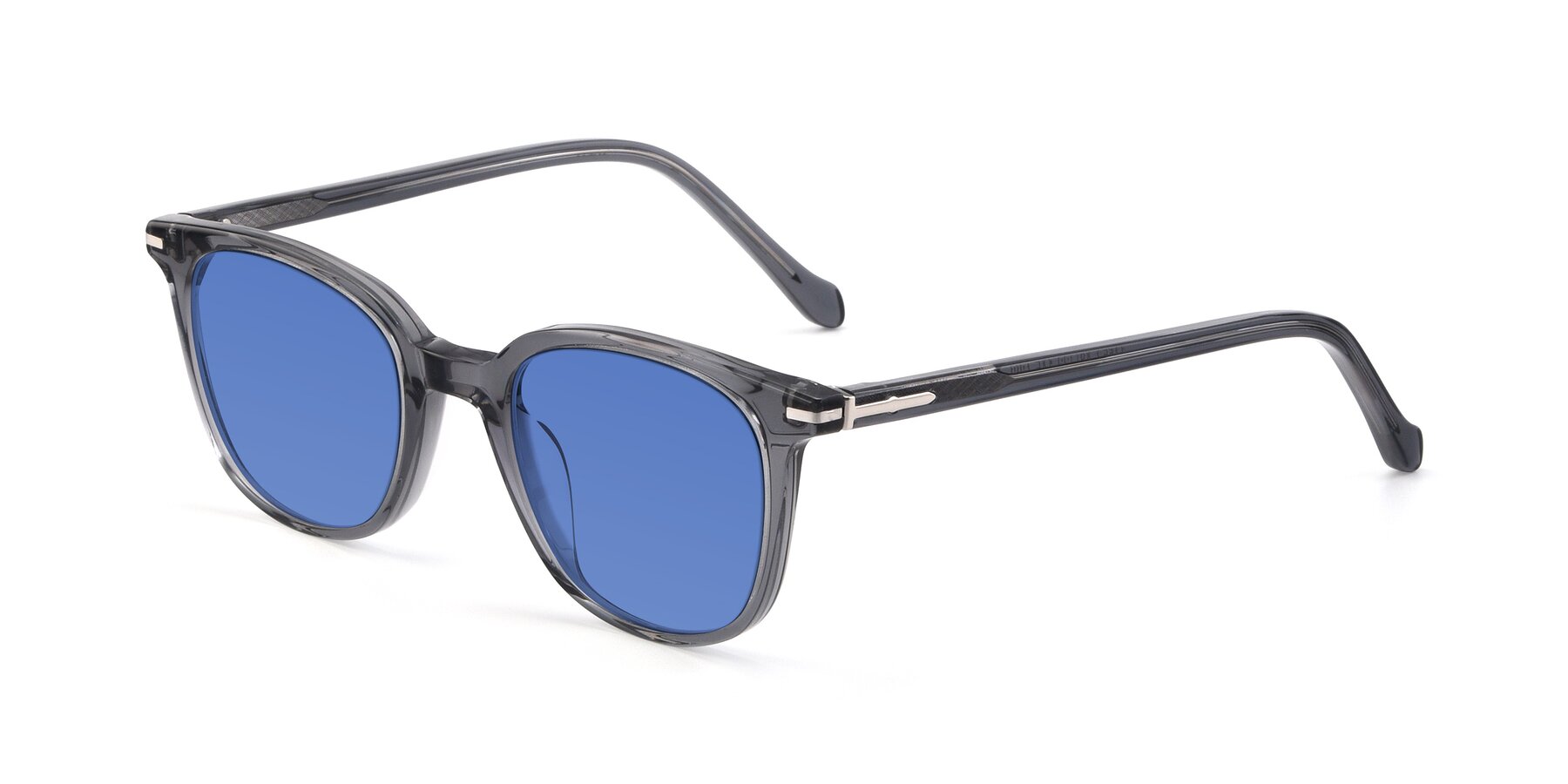 Angle of 17562 in Transparent Grey with Blue Tinted Lenses