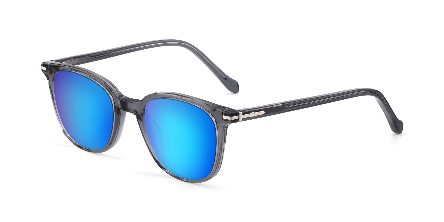 Angle of 17562 in Transparent Grey with Blue Mirrored Lenses