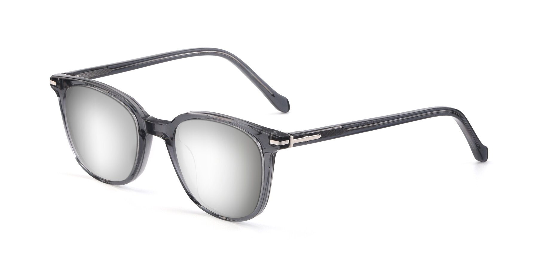 Angle of 17562 in Transparent Grey with Silver Mirrored Lenses