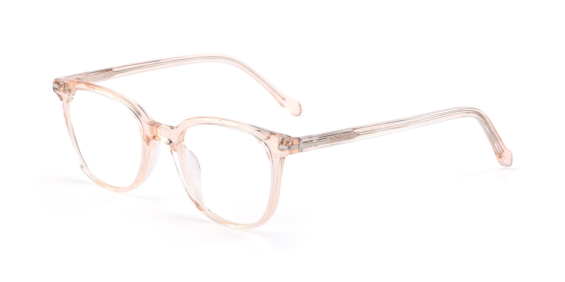 Angle of 17562 in Transparent Pink with Clear Blue Light Blocking Lenses