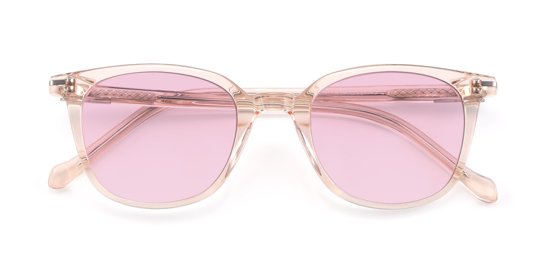 light pink frame glasses